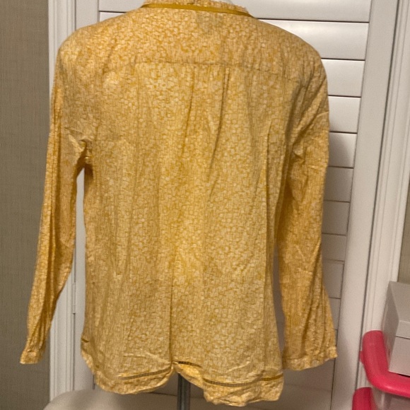 Talbots Yellow Floral Blouse - Picture 5 of 8